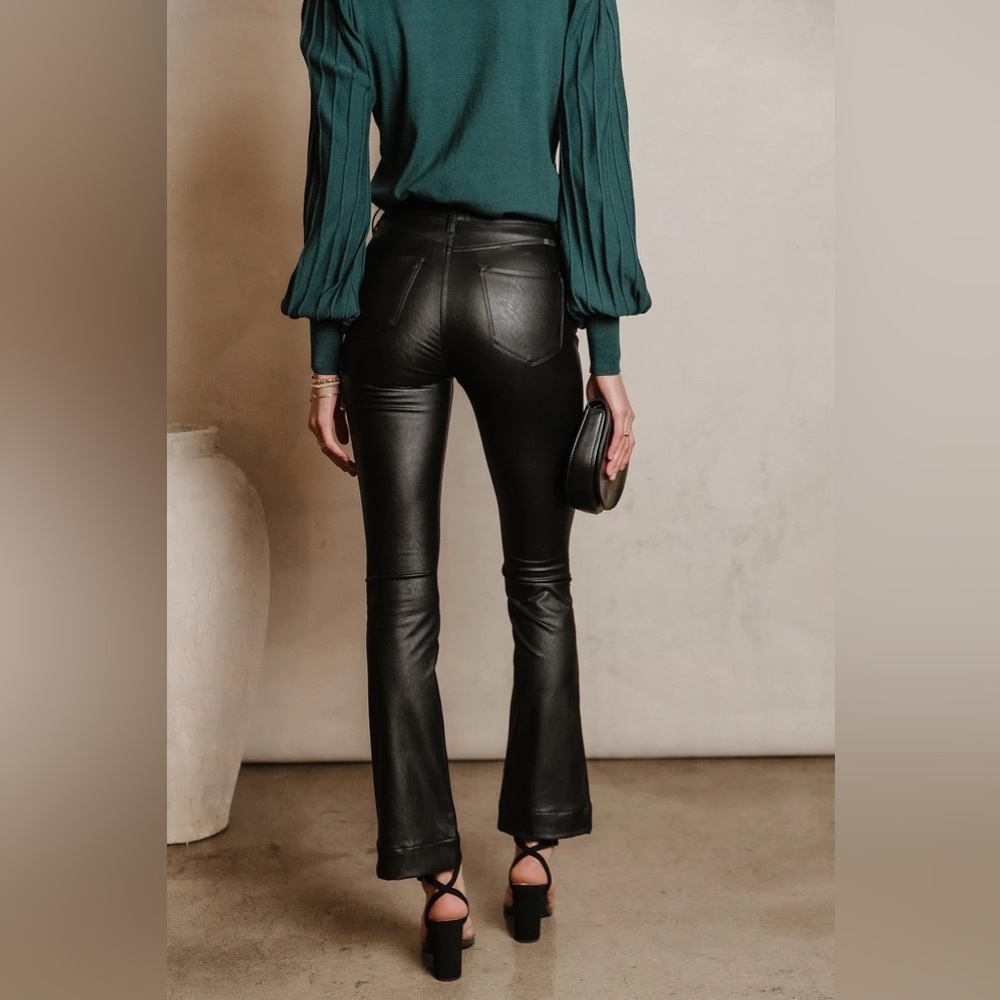 BOHME - Kancan Vegan Leather Pant in Black - Picture 4 of 11